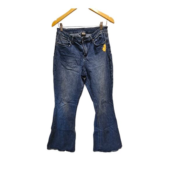 STAR WARS Flare Bell Bottom Jeans Size 13‎ New Rainbow Falcon - Picture 1 of 5